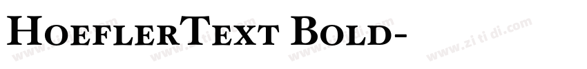 HoeflerText Bold字体转换